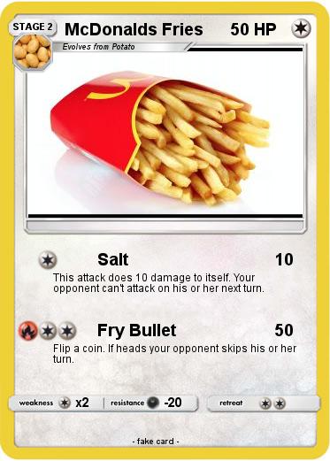 Pokemon McDonalds Fries