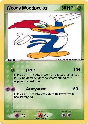 Pokemon Woody Woodpecker