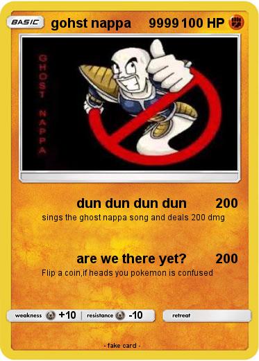 Pokemon gohst nappa     9999