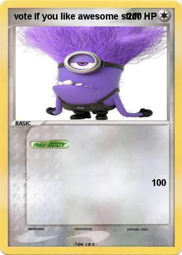 Pokemon vote if you like awesome stuff