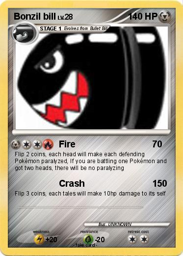 Pokemon Bonzil bill