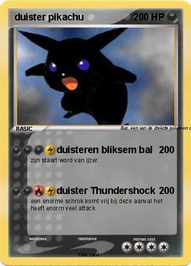 Pokemon duister pikachu