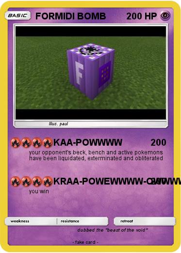 Pokemon FORMIDI BOMB