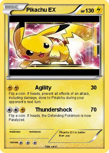 Pokemon Pikachu EX