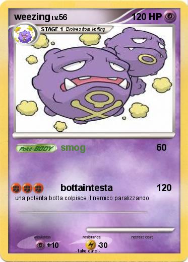 Pokemon weezing