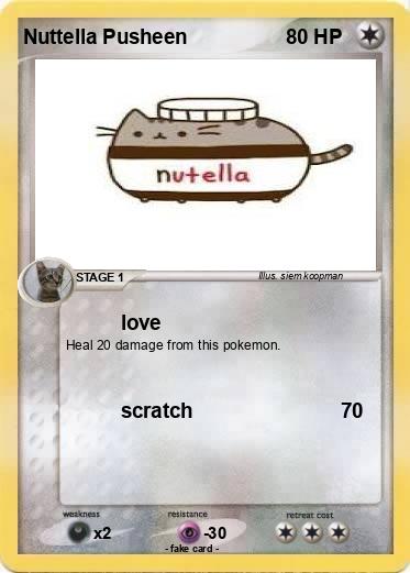 Pokemon Nuttella Pusheen
