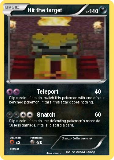 Pokemon Hit the target