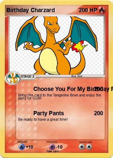 Pokemon Birthday Charzard