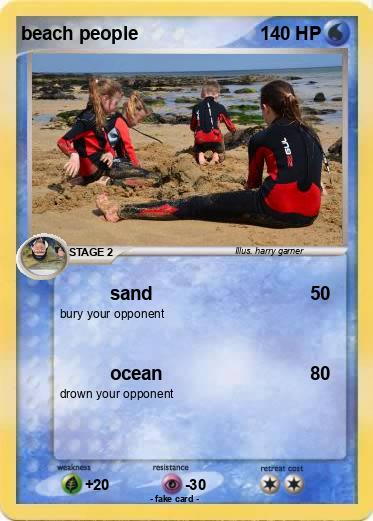 Pokemon beach people