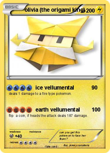 Pokemon olivia (the origami king)