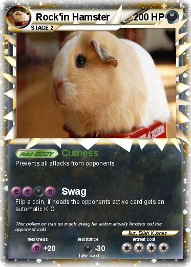 Pokemon Rock'in Hamster