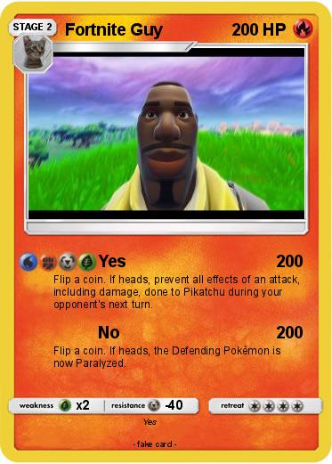 Pokemon Fortnite Guy