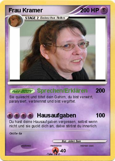 Pokemon Frau Kramer