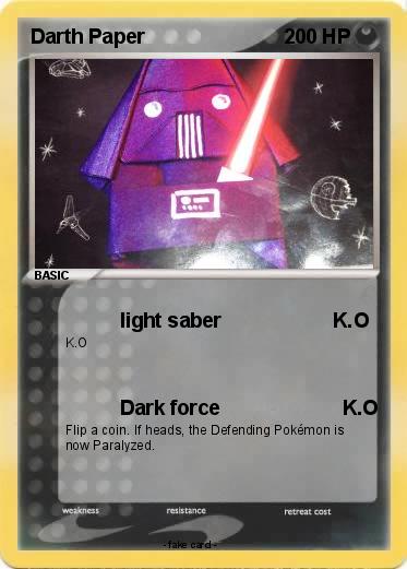 Pokemon Darth Paper