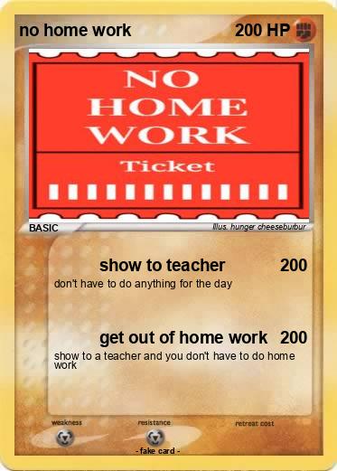 Pokemon no home work