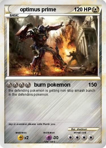 Pokemon optimus prime