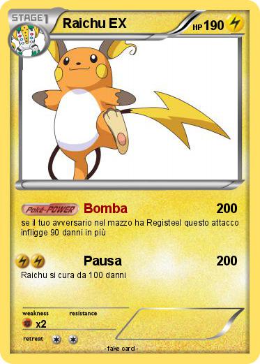 Pokemon Raichu EX