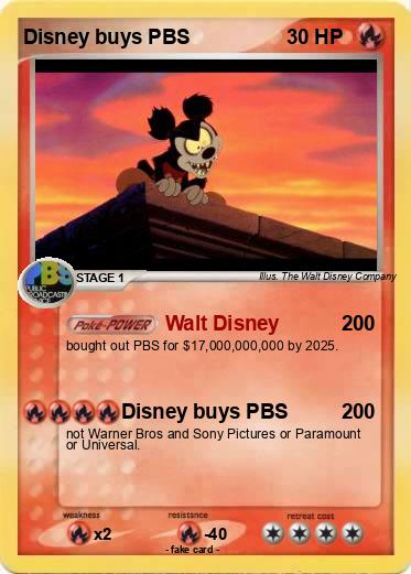 Pokemon Disney buys PBS