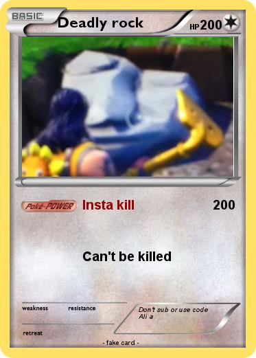 Pokemon Deadly rock