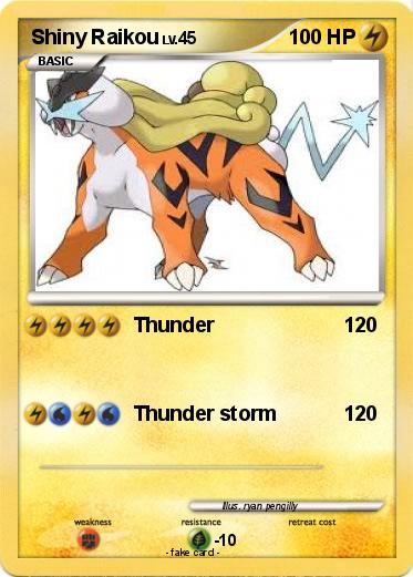 Pokemon Shiny Raikou