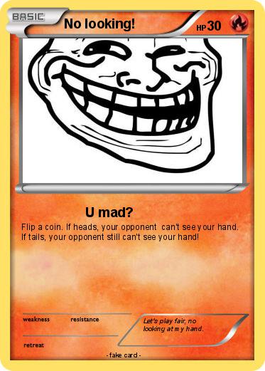 Pokemon No looking!