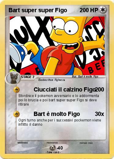 Pokemon Bart super super Figo