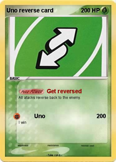 Pokemon Uno reverse card