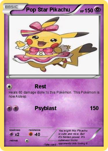 Pokemon Pop Star Pikachu