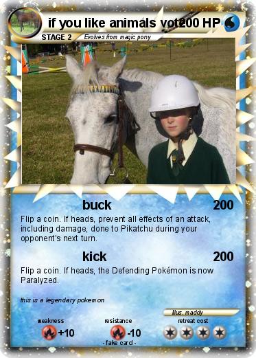 Pokemon if you like animals vote