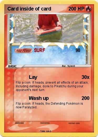 Pokemon Card inside of card
