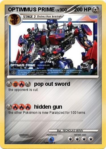 Pokemon OPTIMMUS PRIME