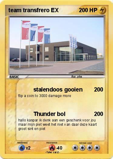 Pokemon team transfrero EX