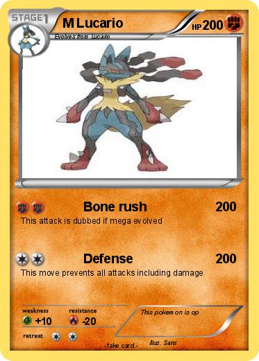 Pokemon M Lucario