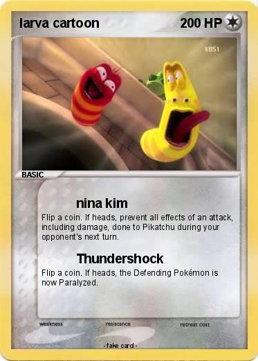 Pokemon larva cartoon