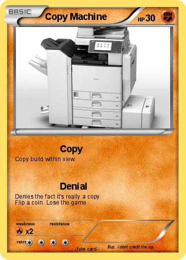 Pokemon Copy Machine