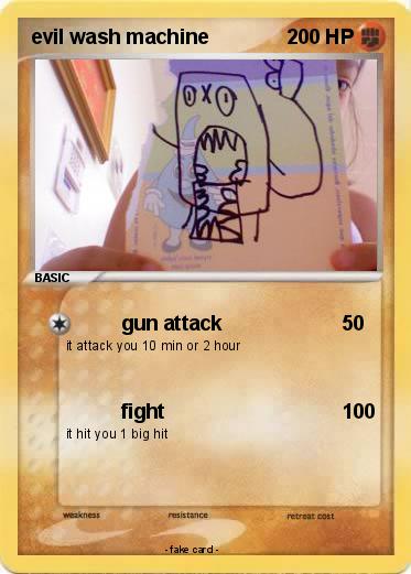 Pokemon evil wash machine