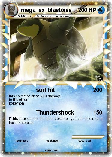 Pokemon mega  ex  blastoies