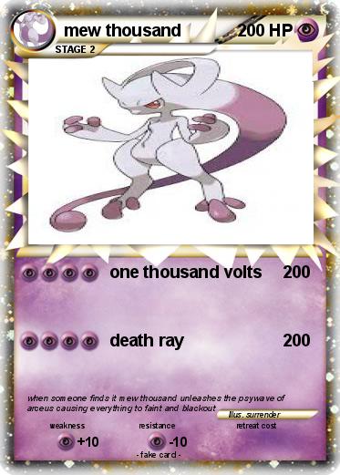 Pokemon mew thousand
