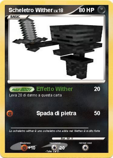 Pokemon Scheletro Wither