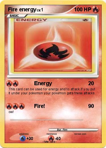 Pokemon Fire energy
