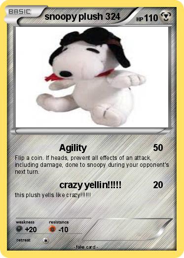 Pokemon snoopy plush 324