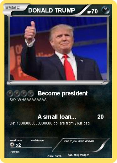 Pokemon DONALD TRUMP