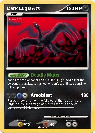 Pokemon Dark Lugia