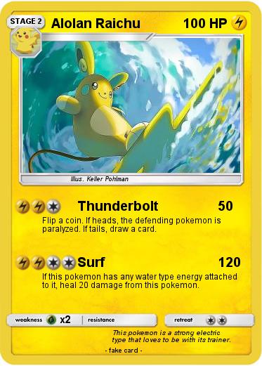 Pokemon Alolan Raichu