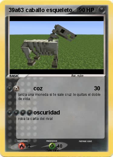 Pokemon 39a63 caballo esqueleto