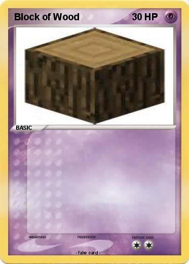 Pokemon Block of Wood