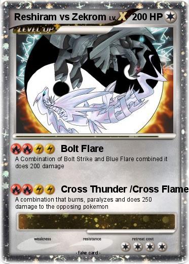 Pokemon Reshiram vs Zekrom