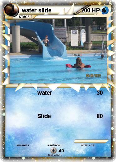 Pokemon water slide