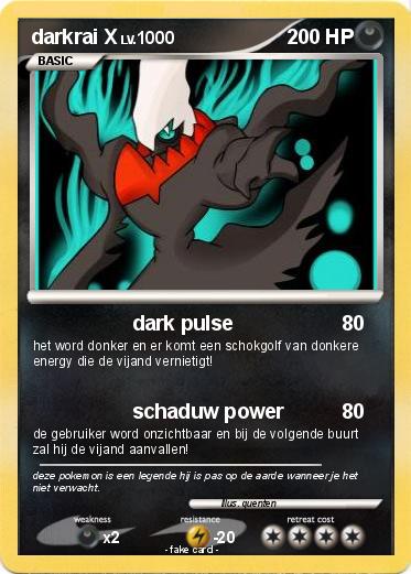 Pokemon darkrai X