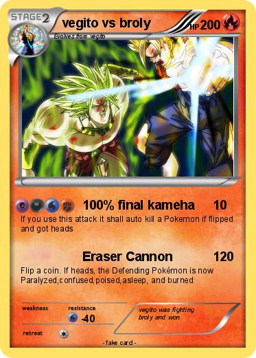 Pokemon vegito vs broly